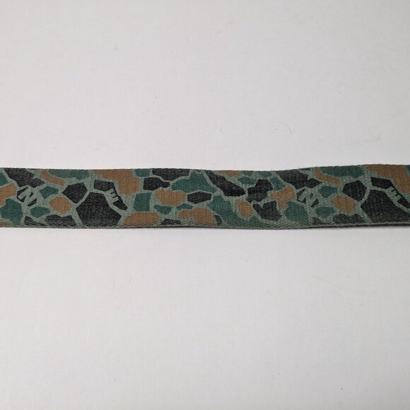 The Hundreds Camo Fabric Belt Silver Hardware Green Black Brown Utility Modern - Picture 6 of 9